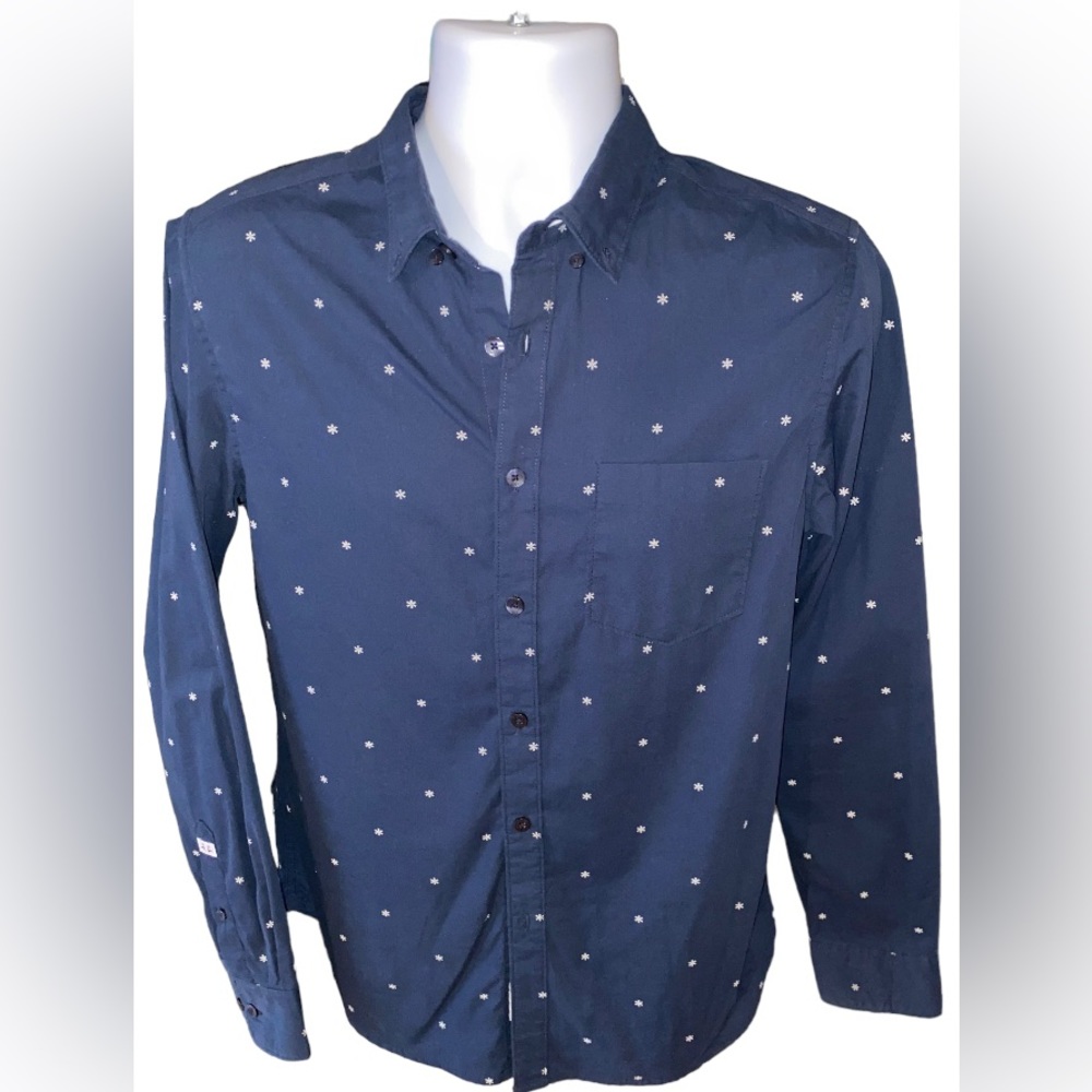 Denim & Flower by Ricky Singh Blue Dress Shirt